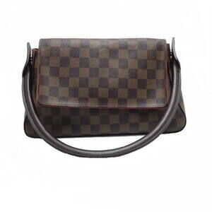 Louis Vuitton Shoulder Bag Damier Ebene Brown Looping